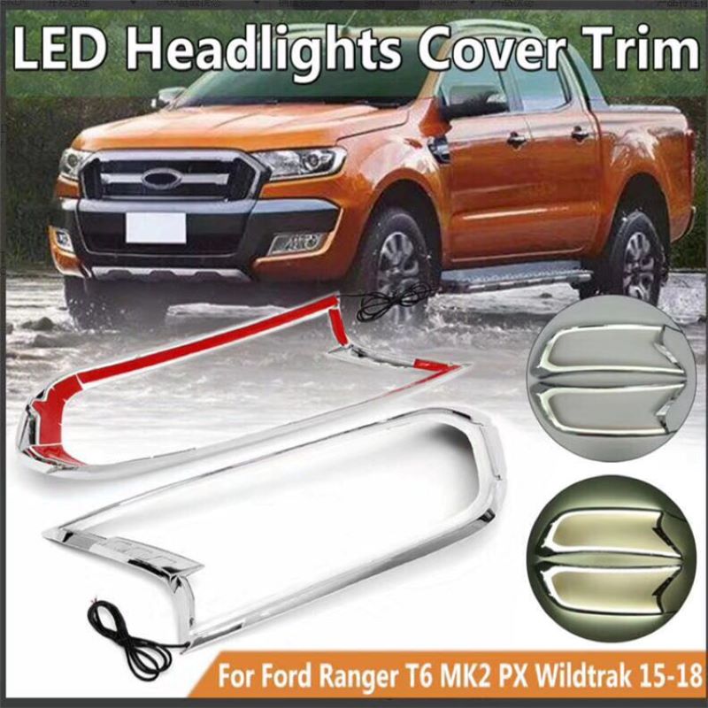 Päiväsaikaan valo Ford Ranger 2015',2018,Headlight cover Ford Ranger 2015~2018